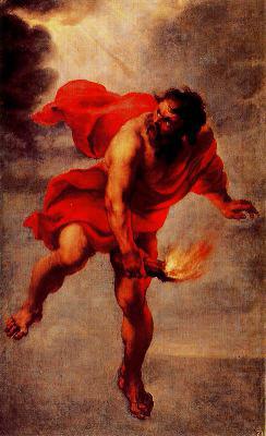 Jan Cossiers Prometheus Carrying Fire china oil painting image